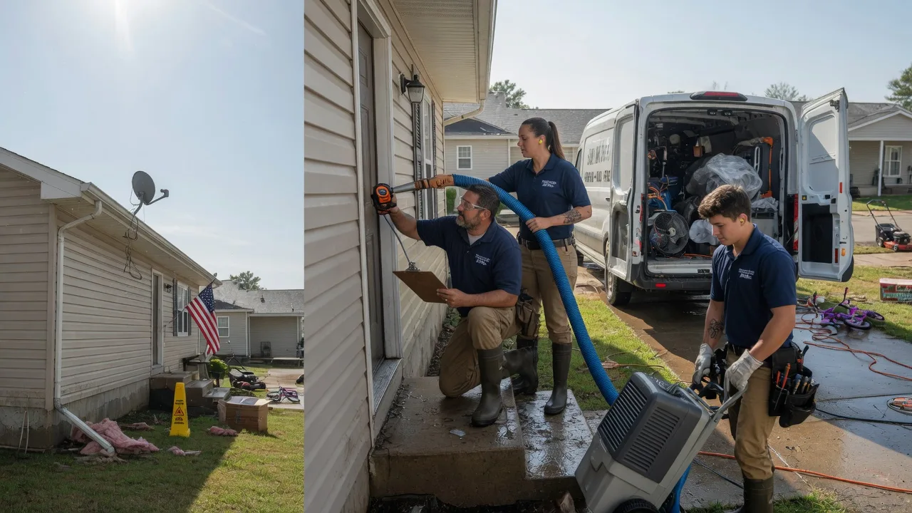 Ceiling Water Damage Restoration in Knickerbocker, TX near me